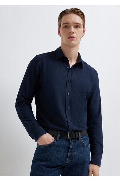 Mavi Lacivert Gömlek Regular Fit / Normal Kesim 0212062-70497