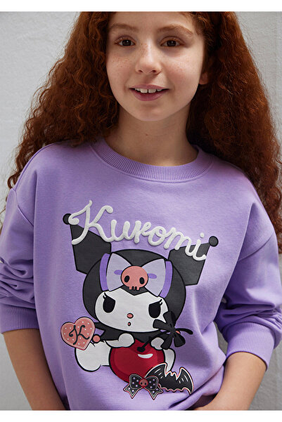 Mavi Kuromi Baskılı Mor Sweatshirt 7S10183-70519