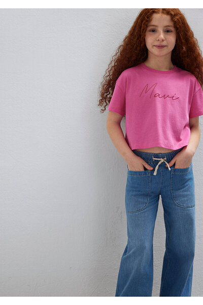 Mavi Rosa T-Shirt mit Logo-Print, lockerer Schnitt / bequemer Schnitt 7610181...