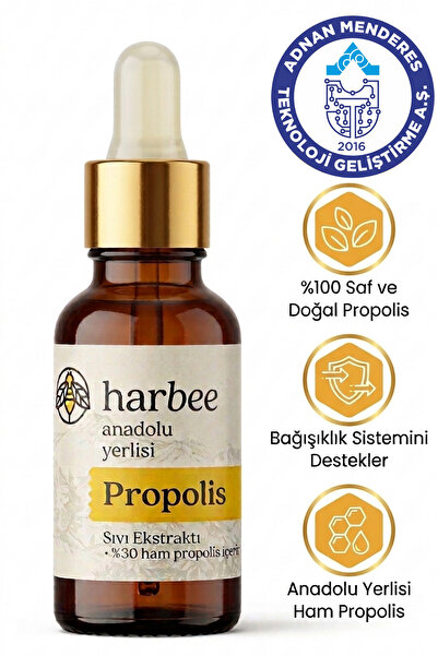 Har-Bee Saf Ham Propolis %30 Yoğun Damla - Doğal Arı Ürünü - Gıda 20ml