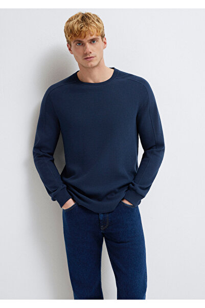 Mavi Μακρυμάνικο μπλουζάκι Με υφή Navy Blue Basic εφαρμοστό / Slim Fit 061010...
