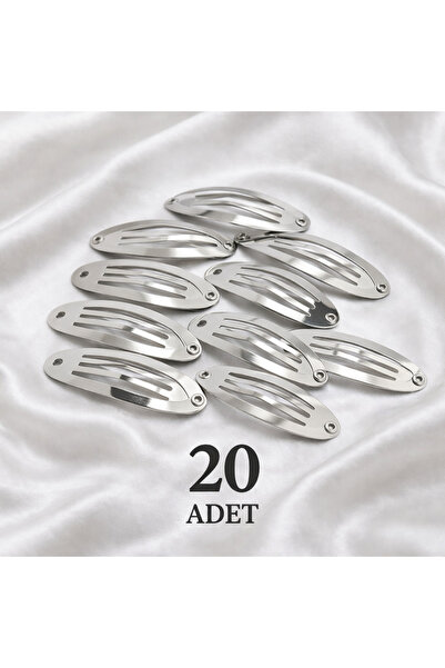 İnDerin Μεταλλική πόρπη με κουμπωτά (5cm) 20 τεμάχια