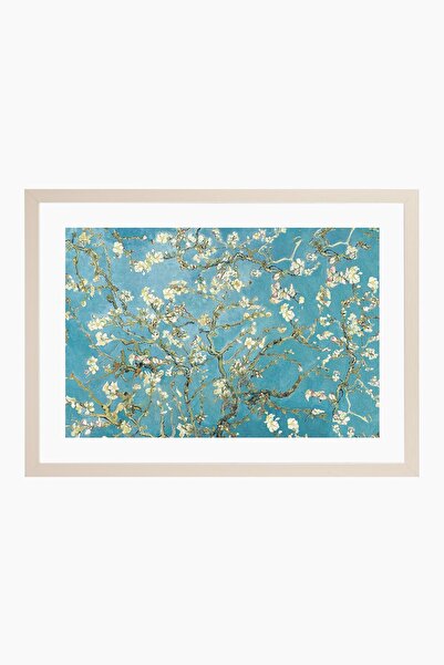 Raven Art Studio Vincent Van Gogh - Almond Blossom, 1890 Painting + Frame