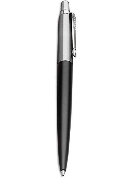 Parker Jotter Ballpoint Pen, Black Color with Chrome Trim, Medium Point, Blac...