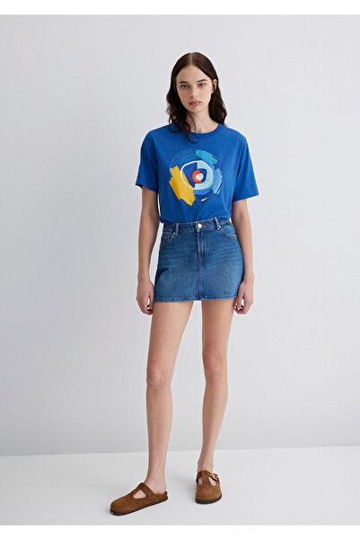 Mavi Nazar Boncuğu με τύπωμα T-shirt Crop / Κοντό κόψιμο 1613450-88121