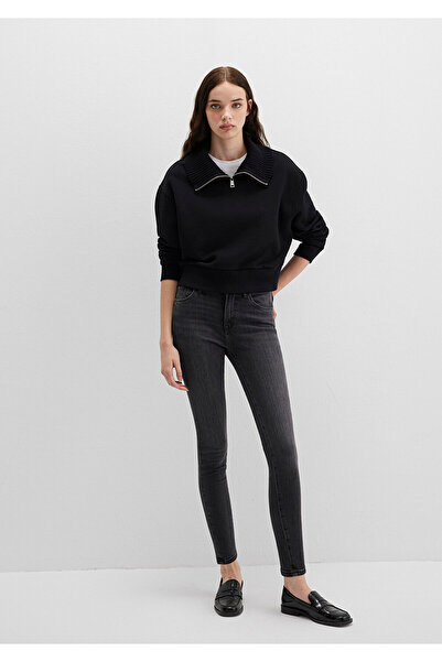 Mavi Tess M Girly - بنطلون جينز رمادي داكن100328-86444