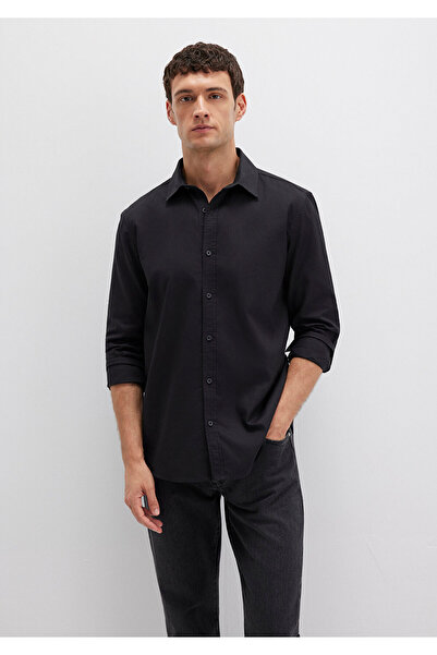 Mavi Siyah Gömlek Slim Fit / Dar Kesim 8810217-900