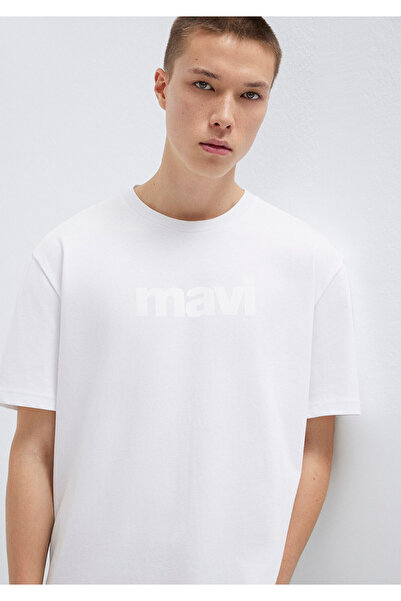 Mavi Λογότυπο Λευκό T-Shirt Loose Fit 0611807-620