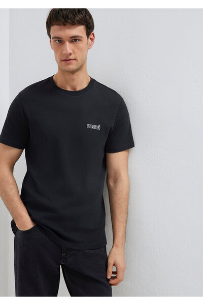 Mavi Λογότυπο Μαύρο T-Shirt Slim Fit / Slim Fit 0610360-900