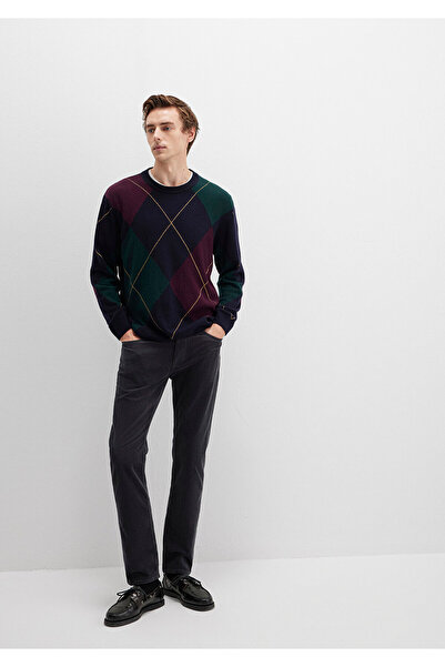 Mavi Pantaloni Marcus din catifea cu cerneală închisă 0035182642