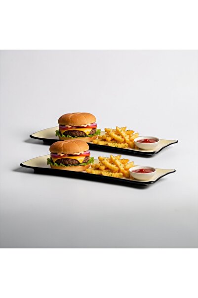 cc bin shihon صحون تقديم مستطيل مجموعة اثنين حبة29x12سم ) مصنوع من الميلامين ...