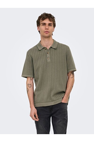 Only & Sons Polo ONSMOON Gestricktes Poloshirt