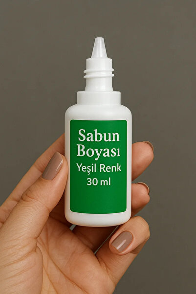 ElHobi 1 adet Sabun Boyası veya Renklendirici - Yeşil - 30 ml