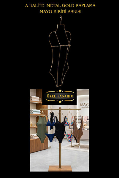3Pcs Gold Plated Metal Body Shaped Swimwear Strap Bikini Strap Underwear Strap & Make a Difference