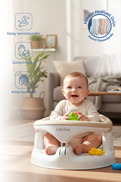 Babyjem Yandan Açılır Mama Oturağı & Minder 2'li Set