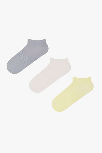 Penti 3 Pairs of Nose Stitch-Free Sports Microfiber Booties Socks