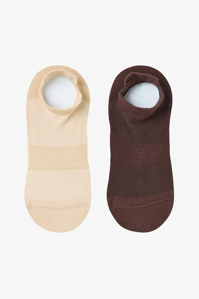 Penti Καφέ Μη-Αθλητικές Κάλτσες Μποτάκια 2 τεμαχίων