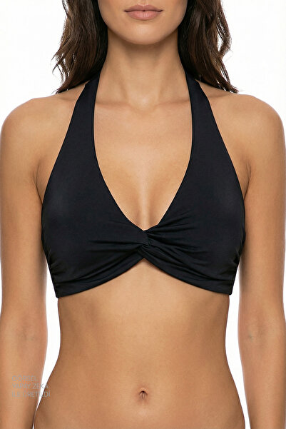 Penti Siyah New Üçgen Twist Bikini Üstü