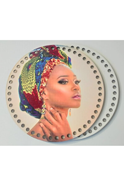 angel çanta aksesuar Placă ilustrată din lemn cu diametrul de 20 cm cu spate ...