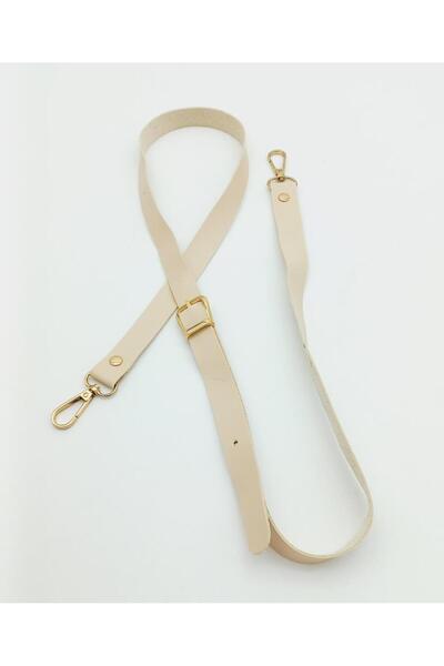 angel çanta aksesuar 120X2 Cm Tek Kat Krem Suni Deri Light Gold Tokalı Çanta ...
