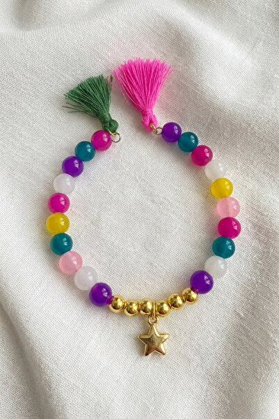 PETEK AKSESUAR Glass Beads Circle Bracelet