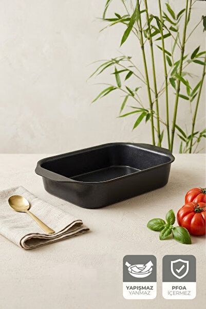 Kitchen Life صينية خبز مستطيلة من جيجيلي كريستيل تيتانيوم مقاس 35x25 سم