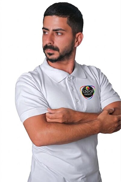İDEAL REKLAM Company-Specific Printed You Wear Polo Collar Combed Cotton T-Sh...