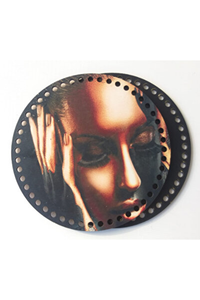 angel çanta aksesuar Placă ilustrată din lemn cu diametrul de 20 cm cu spate ...