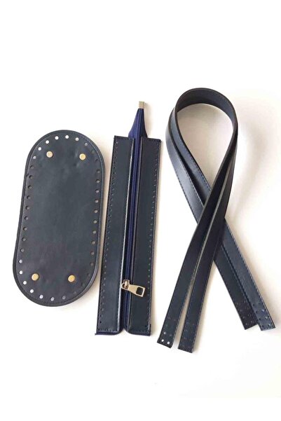 angel çanta aksesuar Set cu fermoar cu talpă cu mâner Albastru închis