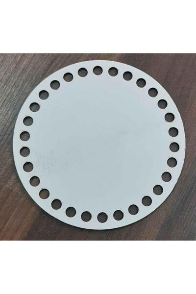 angel çanta aksesuar Placă din lemn, albă, cu diametrul de 15 cm