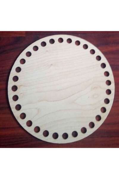angel çanta aksesuar Placa din lemn cu diametrul de 15 cm