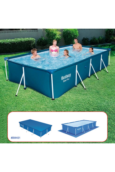 BESTWAY Dikdörtgen Prefabrik Havuz Set Bw451 56405 ( 400 Cm X 201 Cm )