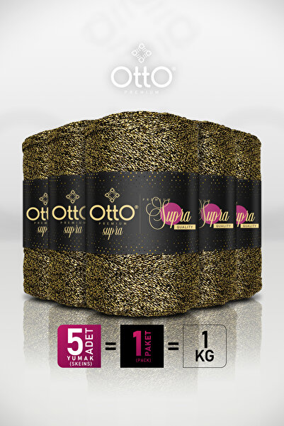 Otto Преміум Simli Supra - Золотий - Пакет з 5 штук - 3 мм/200 г/260 м - Сумк...