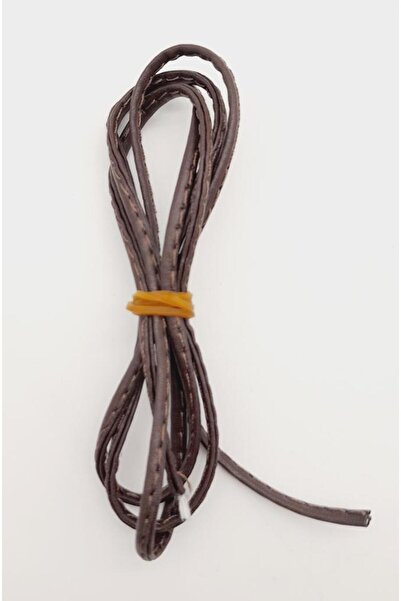 angel çanta aksesuar حبل من الجلد الصناعي البني 3 مم بطول 1 متر