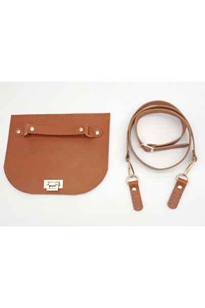 angel çanta aksesuar Τσάντα από γνήσιο δέρμα Taba 130x2 εκ. με ρυθμιζόμενη λα...