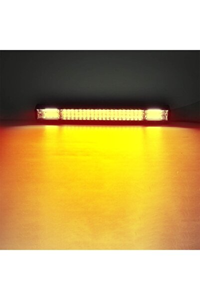 C9 E-Mark Onaylı Off Road 3 Sıra 540w 5 Modlu Led Lamba Sabit Beyaz Ve Turuncu 108 Cm 3030 Cree Led