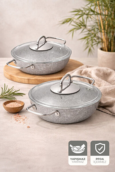 Kitchen Life طقم أواني جرانيت جيجيلي يو مكون من 4 قطع