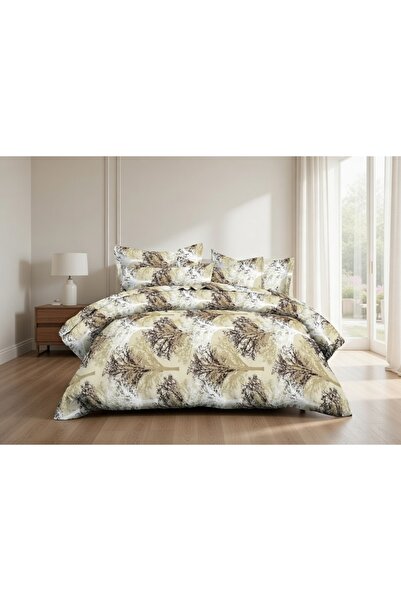 Oasis Cotton طقم سرير مزدوج من كلاود سمر - 6 قطع - ناعم وبارد