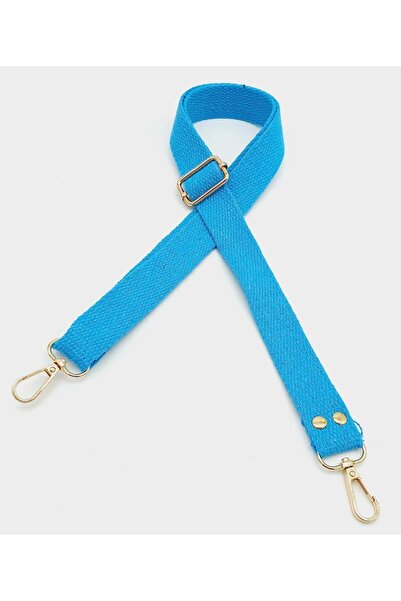 angel çanta aksesuar Βαμβακερή Κολόνα 120x3 εκ. Τιρκουάζ με Ανοιχτόχρυσο Μετα...