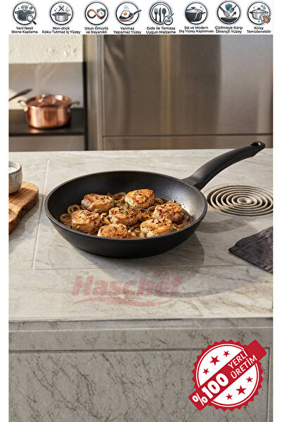 HASCHEF Kristal Döküm Yapışmaz Titanyum Kaplama Tava 26 Cm