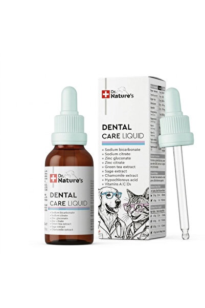Dr. Nature's DENTAL CARE Kedi ve Köpeklerde Ağız Bakım Solüsyonu 50 ML