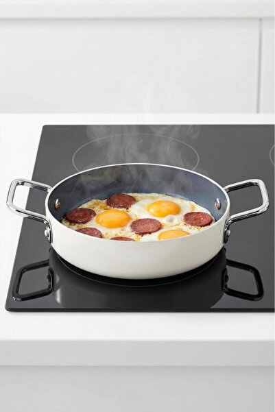 Taç Sera Feel Κεραμική Πυράντοχη Αντικολλητική Σκεύη 22 εκ. / Λευκό TAC-8178