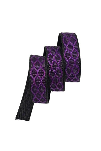 angel çanta aksesuar Angel Bag Accessory 3 cm Polyester Column Black Purple G...