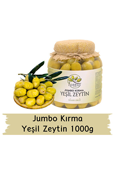 Jumbo Kırma Yeşil Zeytin 1 Kg