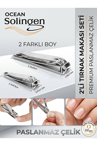 Güzellik Deposu 2'li Tırnak Makası Seti Paslanmaz Çelik