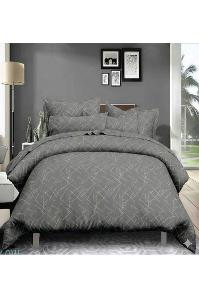 Oasis Cotton طقم سرير مزدوج من كلاود سمر - 6 قطع - ناعم وبارد