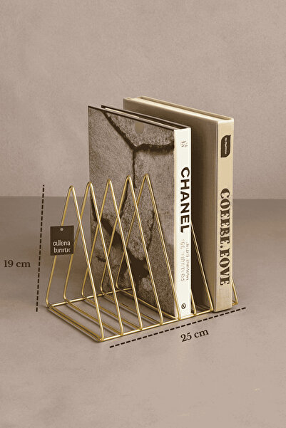 Edora Home Gold Masa Üstü Ofis ve Salon için Çok Amaçlı Kitap Düzenleyici Org...