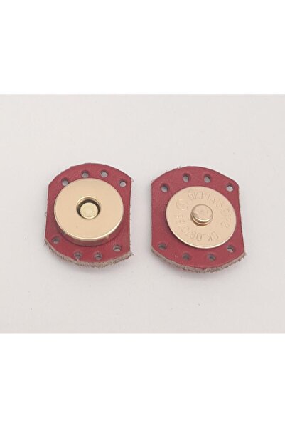 angel çanta aksesuar Κόκκινο χρώμα Πραγματικό δέρμα Οβάλ Μαγνητικό Καρφίτσα Α...