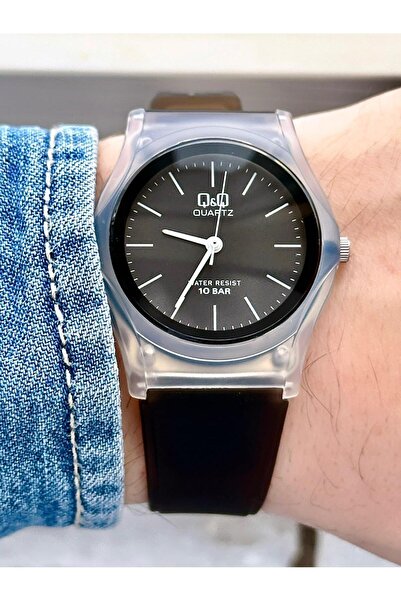 Q&Q  Kadın Su Geçirmez Plastik Kordon Kol Saati