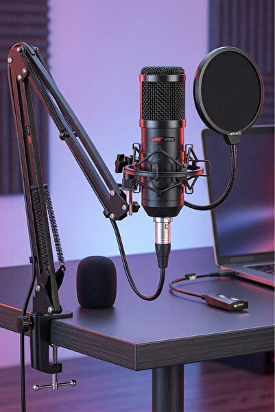 Lastvoice Bm800bt Black Kondanser Mikrofon Stand Filtre Ses Kartı